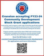 Applications open for FY23-24 Community Development Block Grants